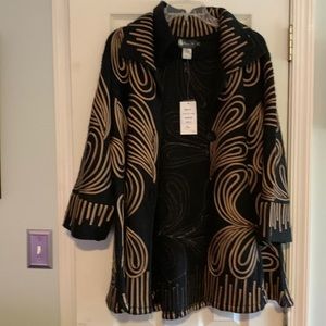 Gorgeous brand new jacket with gold detailing. Perfect finish to your outfit.